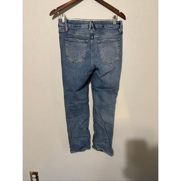 Good American Women's Size 8/29 Blue Distressed Jeans - Picture 6 of 6